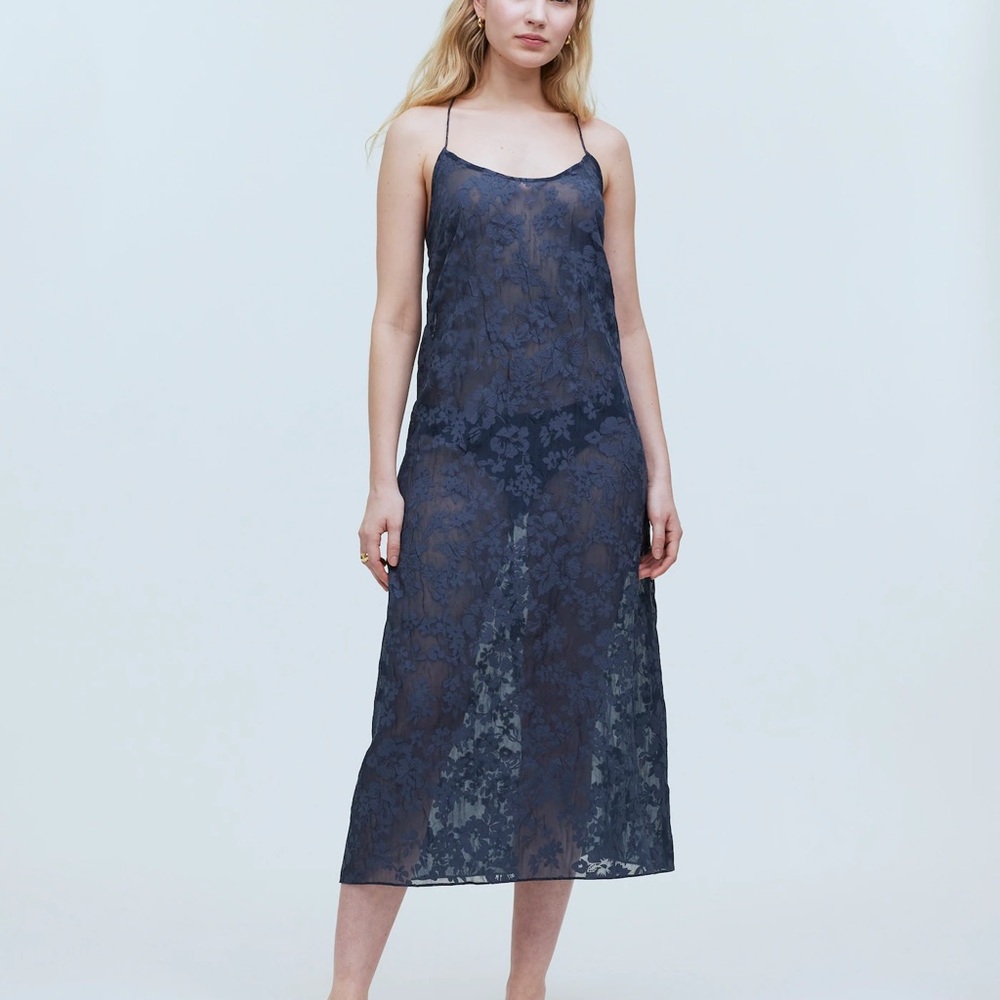 NWT madewell Floral Halter Cover-Up Midi Dress